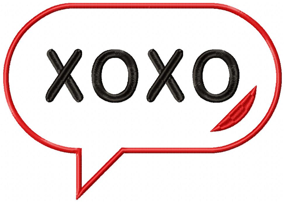 XOXO Notification  - Applique