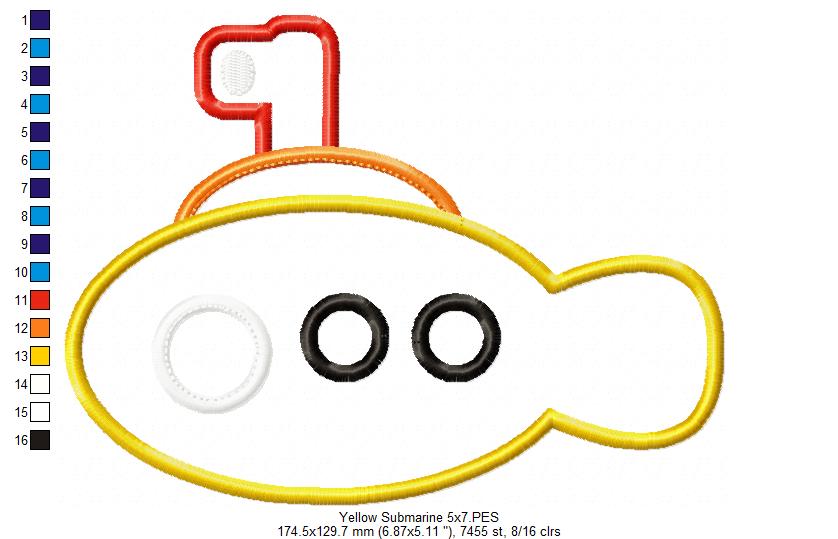 Nautical Boats Collection - Applique - Set of 7 designs