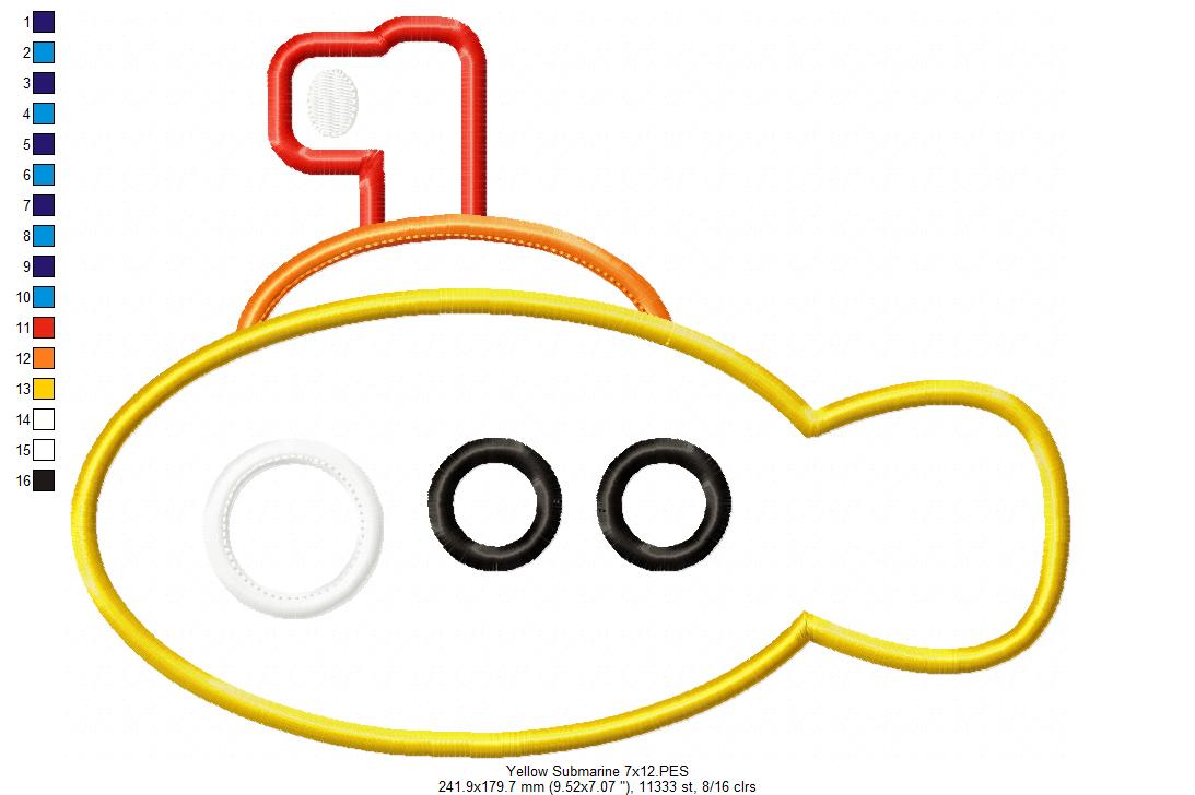 Nautical Boats Collection - Applique - Set of 7 designs