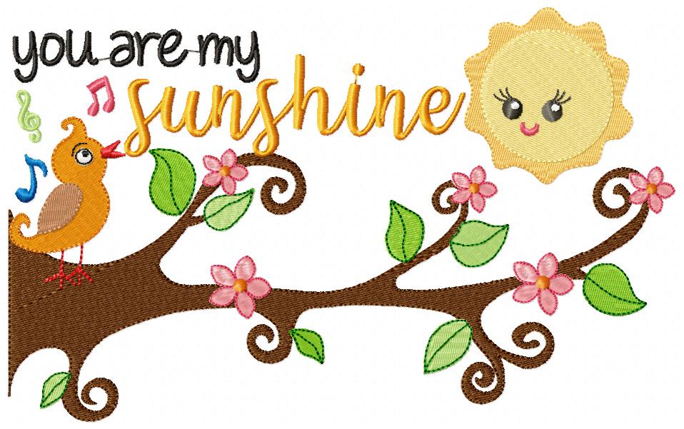 You Are My Sunshine - Fill Stitch