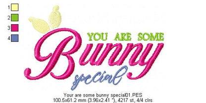 You are some Bunny special - Fill Stitch