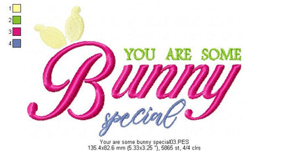 You are some Bunny special - Fill Stitch