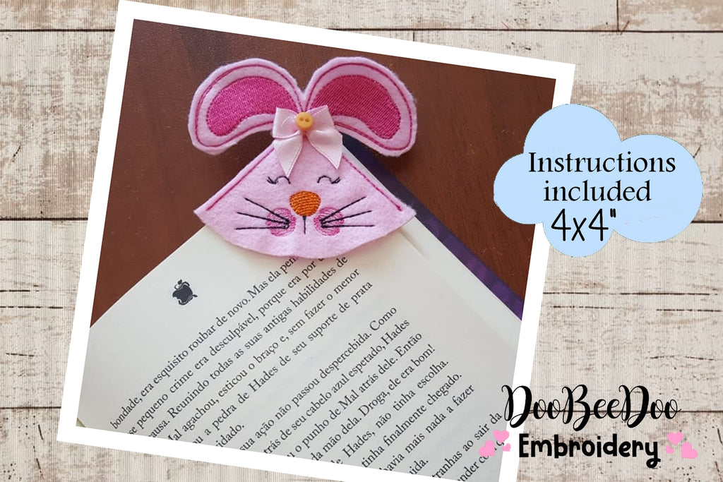 Bunny Bookmarker - ITH Project - Machine Embroidery Design