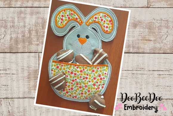 Candy Easter Bunny Bag - ITH Project - Machine Embroidery Design
