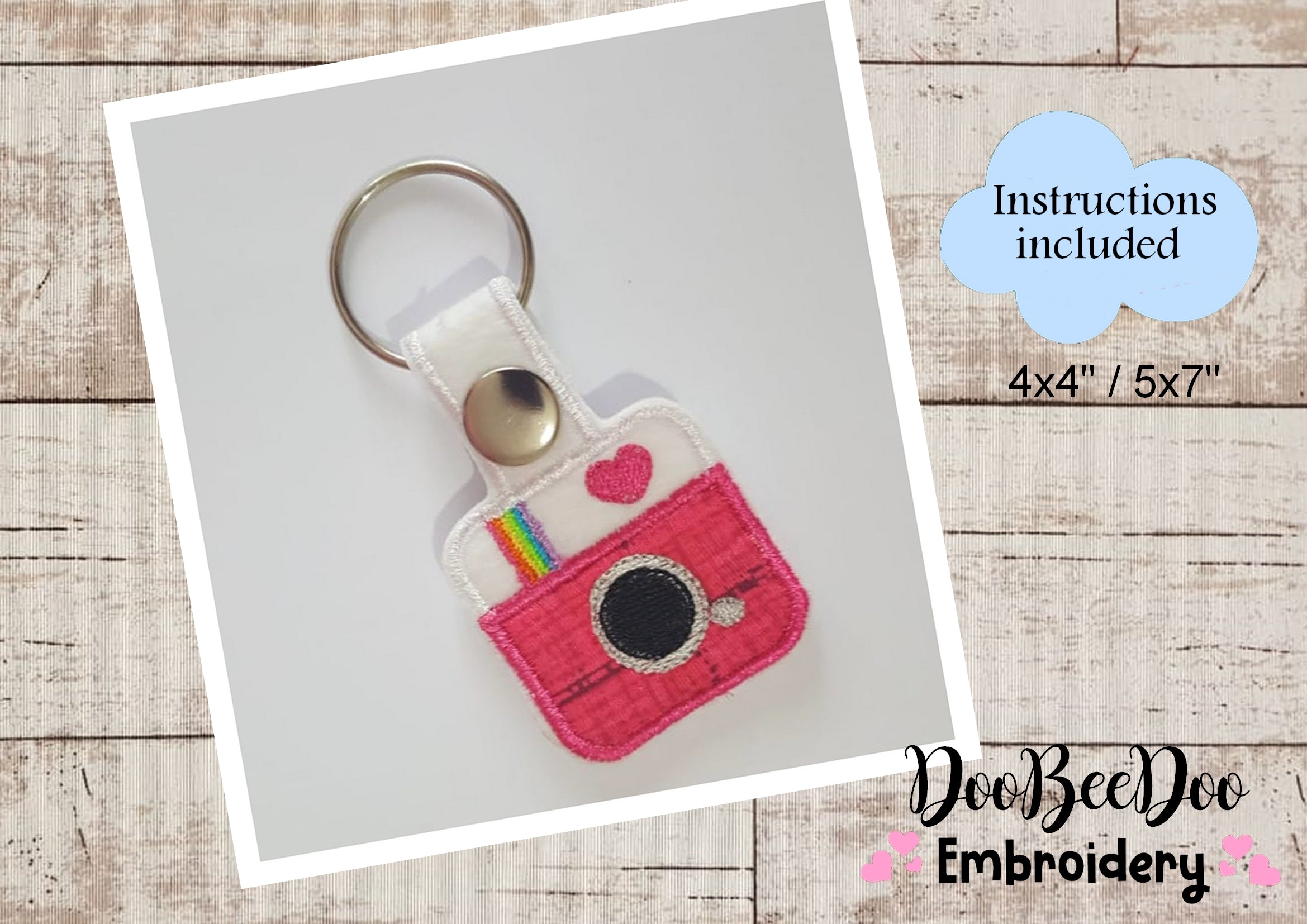 Machine Embroidered Keychain Keychain Machine Embroidery Designs – DooBeeDoo Machine Embroidery Designs