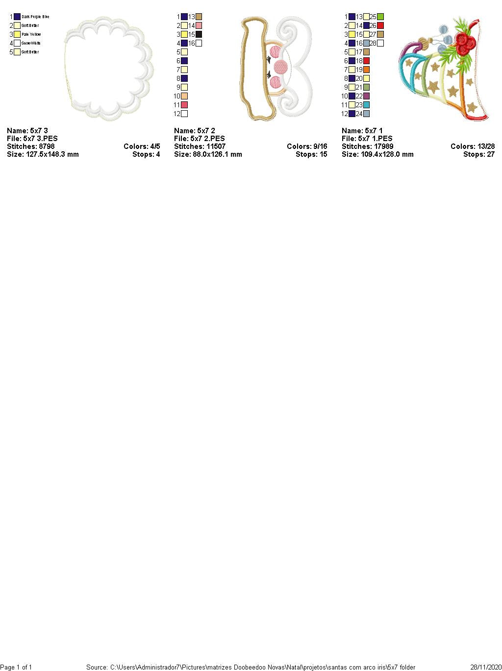 Mystical Santa Claus Door Ornament - ITH Project - Machine Embroidery Design