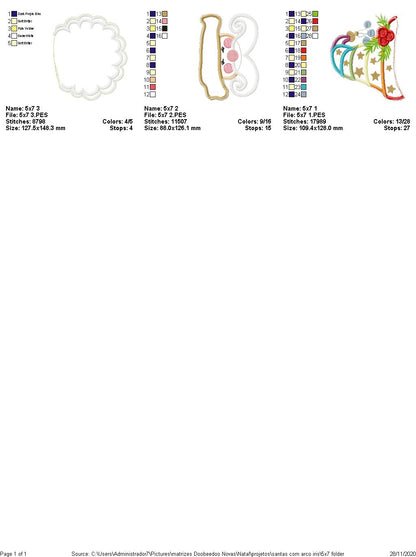 Mystical Santa Claus Door Ornament - ITH Project - Machine Embroidery Design