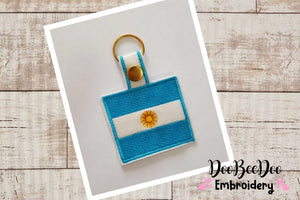 Argentina Keychain - ITH Project - Machine Embroidery Design