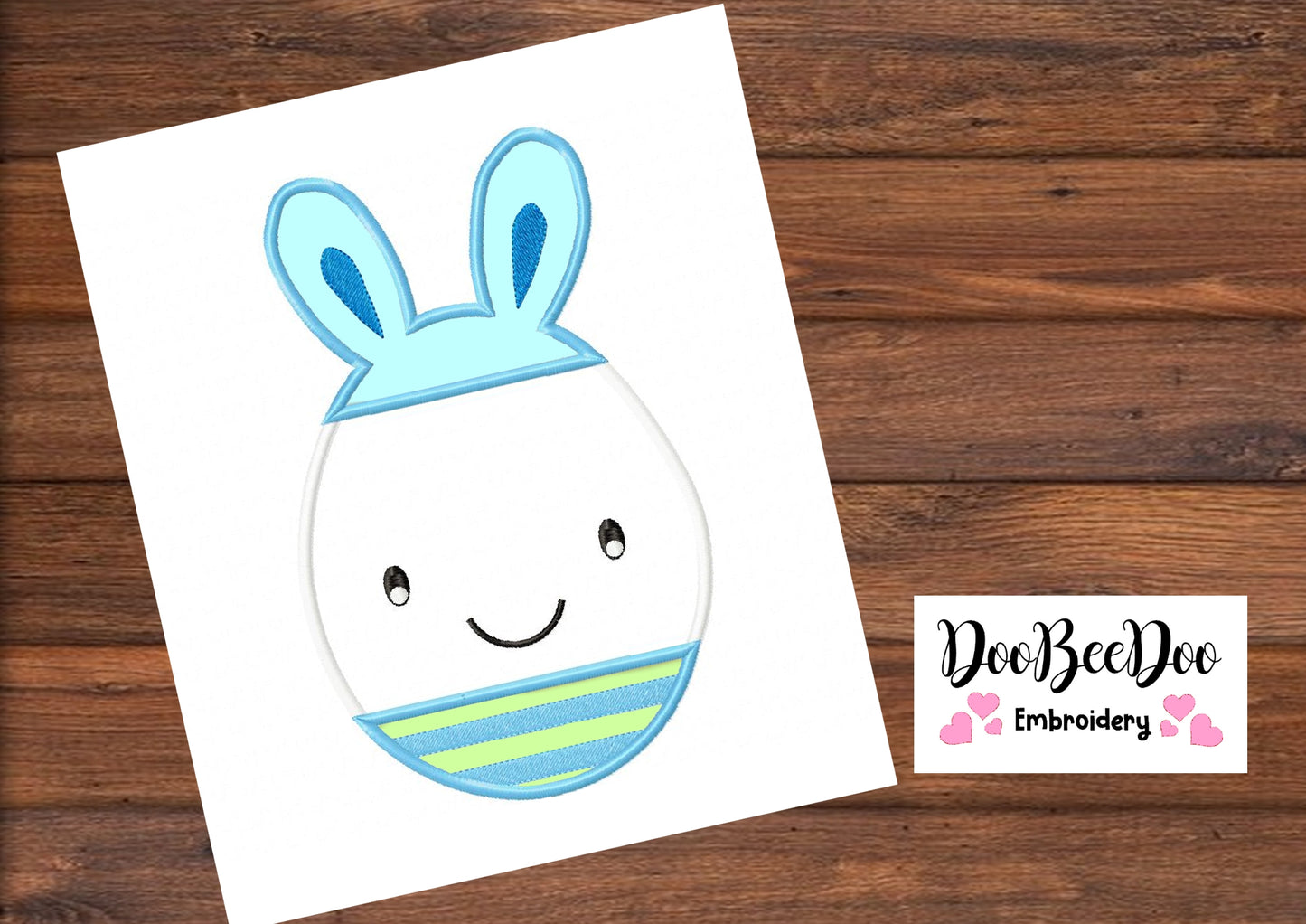 Easter Egg Boy  - Applique  - Machine Embroidery Design