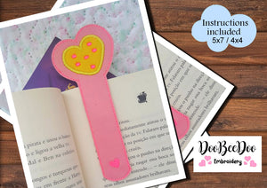 Heart Bookmarker - ITH Project - Machine Embroidery Design