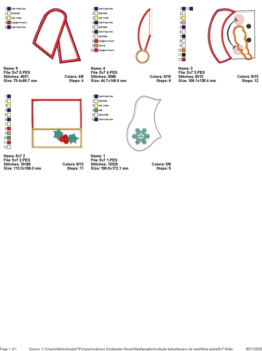 Snowman Christmas Door Ornament - ITH Project - Machine Embroidery Design