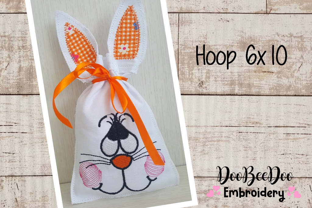 Easter Bunny Bag - 5 Designs - ITH Project - Machine Embroidery Design