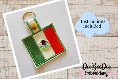 Mexico  Keychain - ITH Project - Machine Embroidery Design