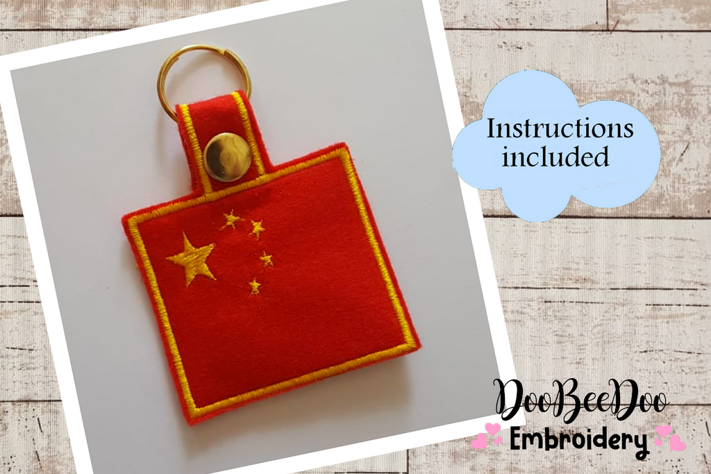 China Keychain - ITH Project - Machine Embroidery Design