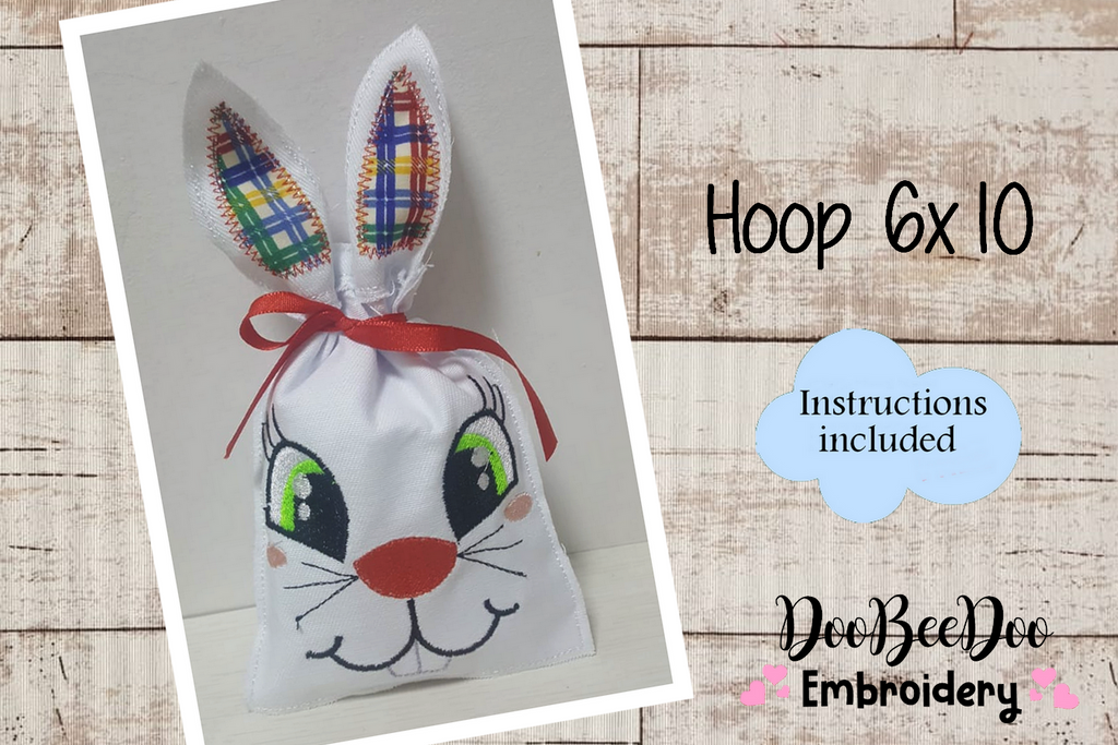 Easter Bunny Bag - 5 Designs - ITH Project - Machine Embroidery Design