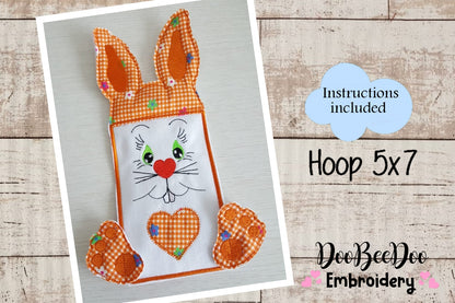 Candy Easter Bunny Bag - ITH Project - Machine Embroidery Design