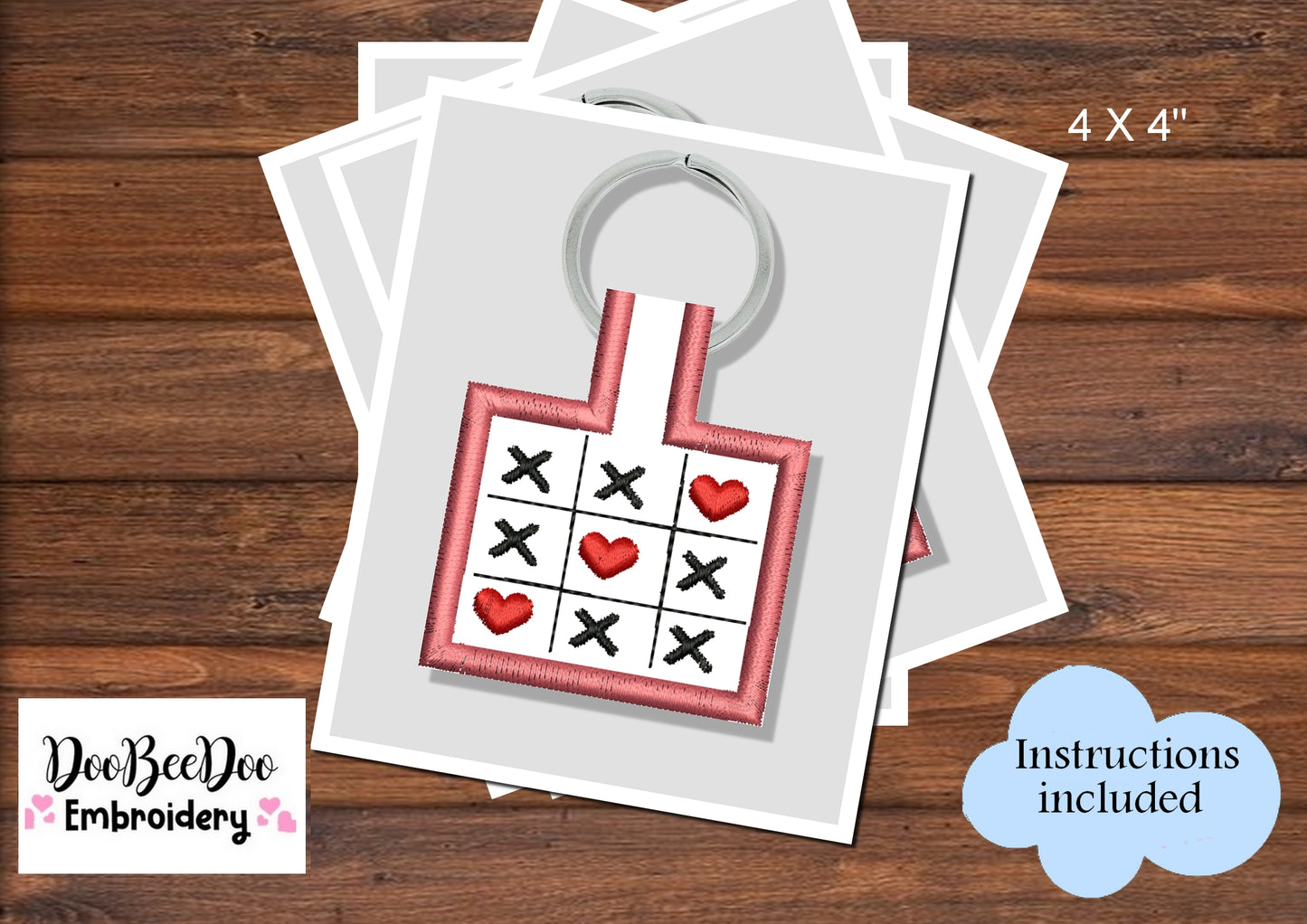 Hash Keychain - ITH Project - Machine Embroidery Design