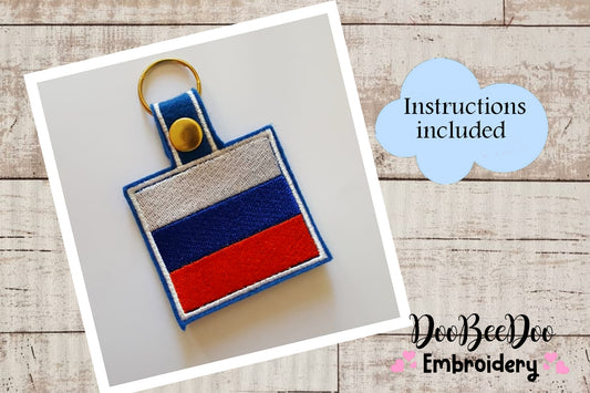 Russia Keychain - ITH Project - Machine Embroidery Design