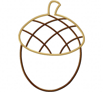 Acorn - Applique - Machine Embroidery Design
