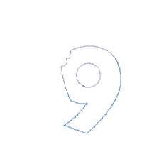 Oh La La! I'm Nine Eiffel Tower 9th Birthday - Applique