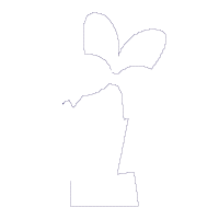 Easter Bunny Ears and Bow Number 1 One 1st First Birthday - Applique