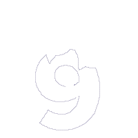 Easter Bunny Ears and Bow Number 9 Nine 9th Nineth Birthday - Applique