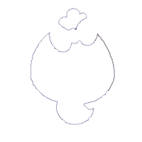 Chick Girl with Glasses - Applique