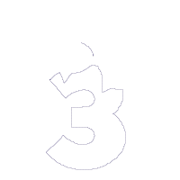 Easter Bunny Ears and Bow Number 3 Three 3rd Third Birthday - Applique