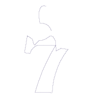 Easter Bunny Ears and Bow Number 7 Seven 7th Birthday - Applique