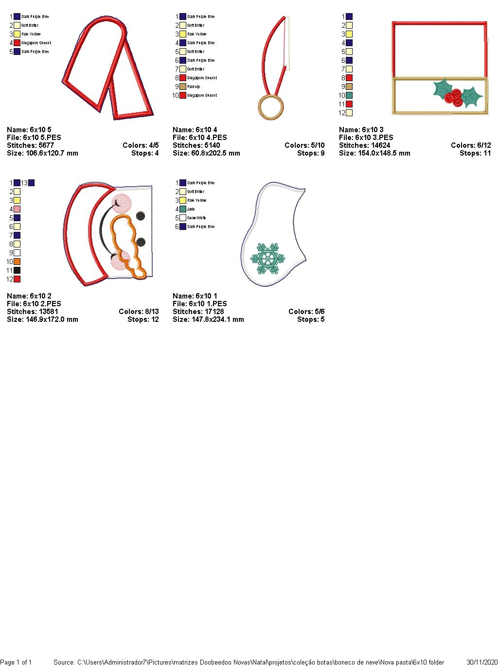 Snowman Christmas Door Ornament - ITH Project - Machine Embroidery Design