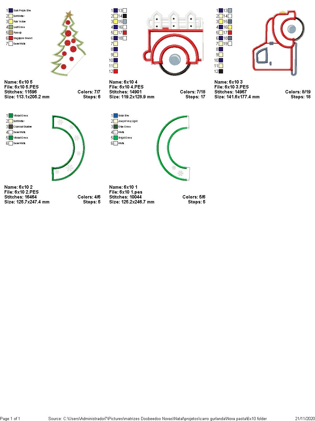Christmas Truck Wreath - ITH Project - Machine Embroidery Design