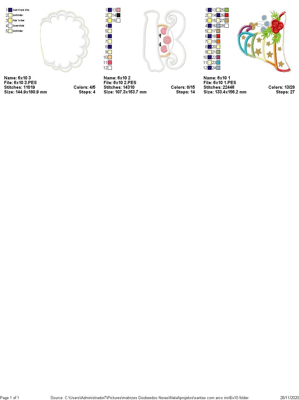 Mystical Santa Claus Door Ornament - ITH Project - Machine Embroidery Design