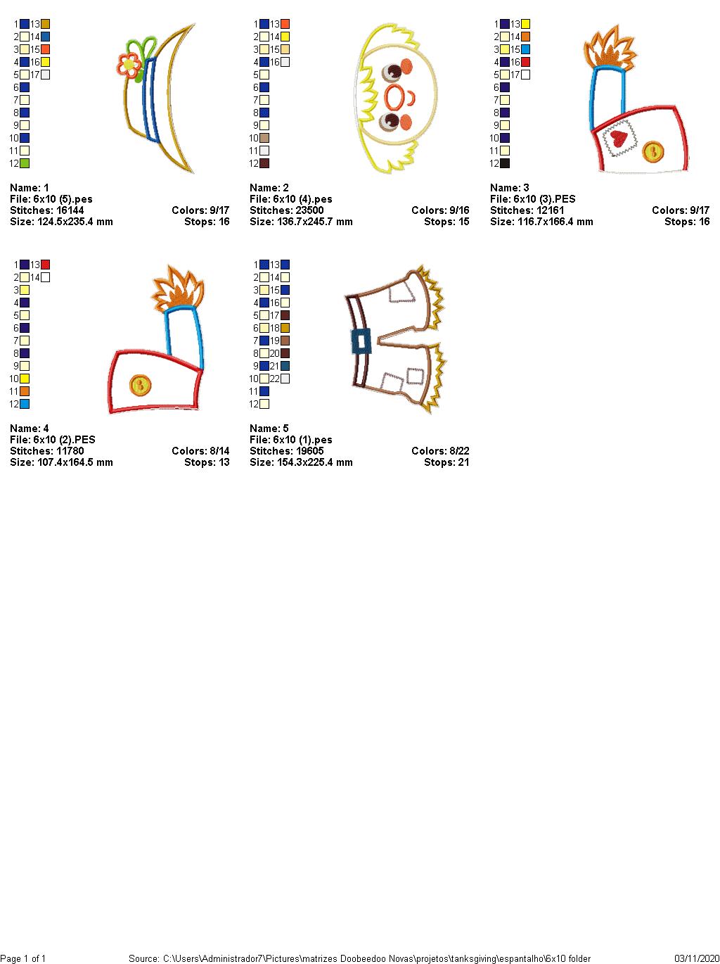 Scarecrow Ornament - ITH Project - Machine Embroidery Design