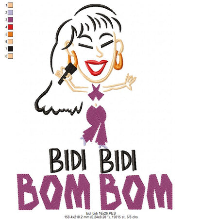 Bidi Bidi Bom Bom - Fill Stitch