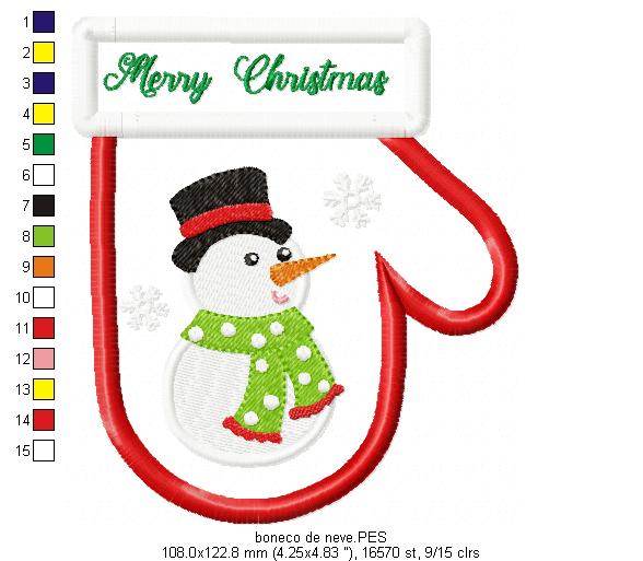 Christmas stocking Cross-stitch Machine Embroidery Design