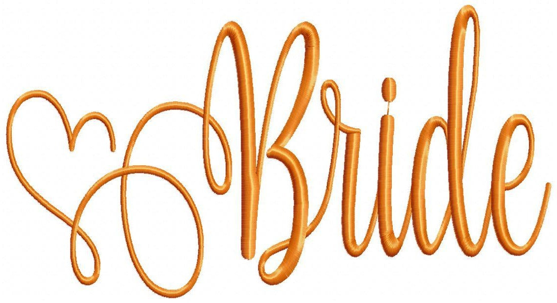 Bride Word - Fill Stitch