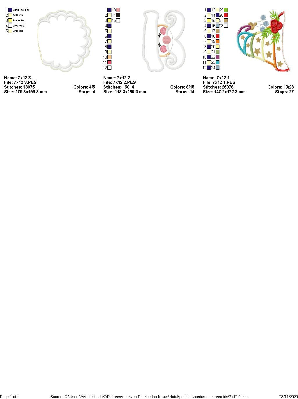 Mystical Santa Claus Door Ornament - ITH Project - Machine Embroidery Design