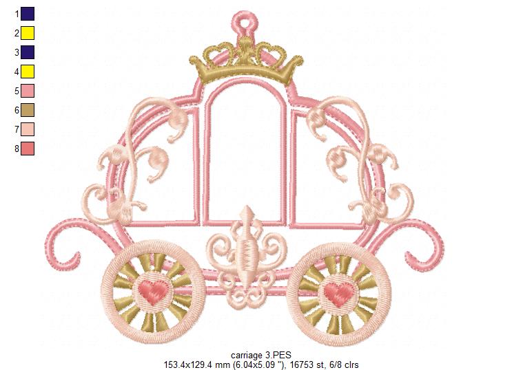 Princess Carriage - Applique
