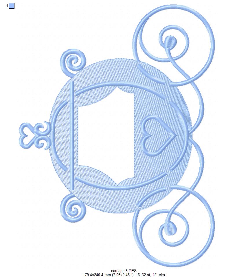 Princess Carriage - Rippled