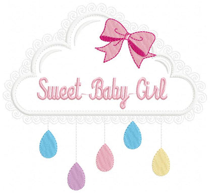 Sweet Baby Girl - Applique Embroidery