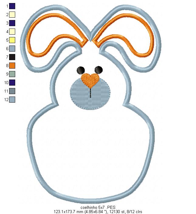 Candy Easter Bunny Bag - ITH Project - Machine Embroidery Design