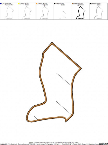 Deer Head 3D - ITH Project - Machine Embroidery Design