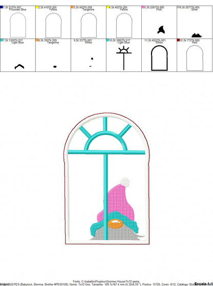 Gnomes House - ITH Project - Machine Embroidery Design