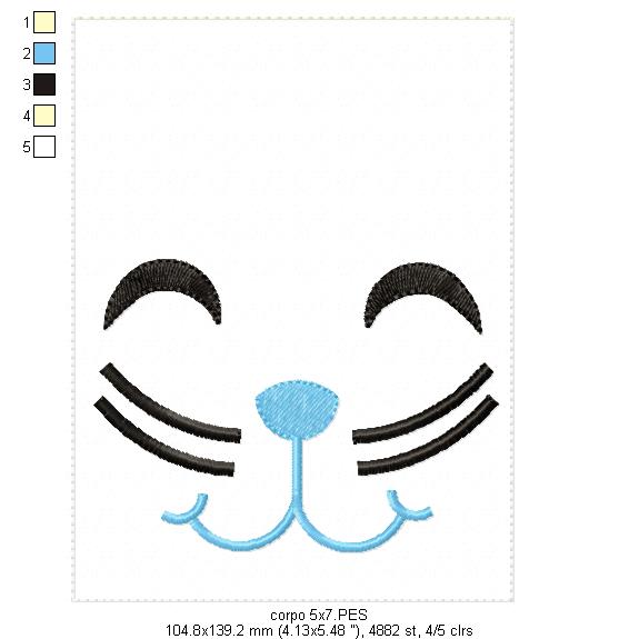 Easter Bunny Bag Blue - ITH Project - Machine Embroidery Design