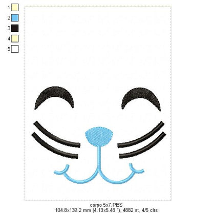 Easter Bunny Bag Blue - ITH Project - Machine Embroidery Design