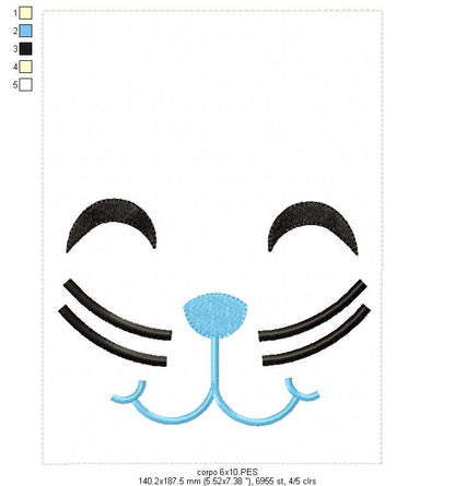 Easter Bunny Bag Blue - ITH Project - Machine Embroidery Design