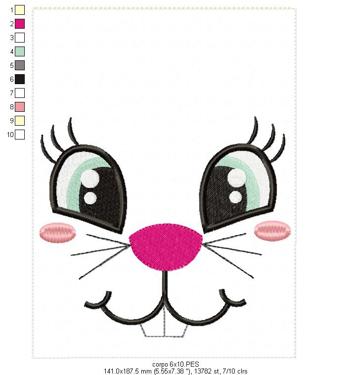 Easter Bunny Bag Red - ITH Project - Machine Embroidery Design