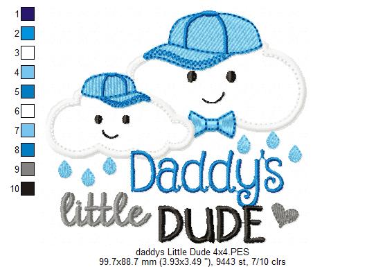 Cloud Daddy's Little Dude - Applique
