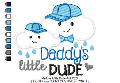 Cloud Daddy's Little Dude - Applique