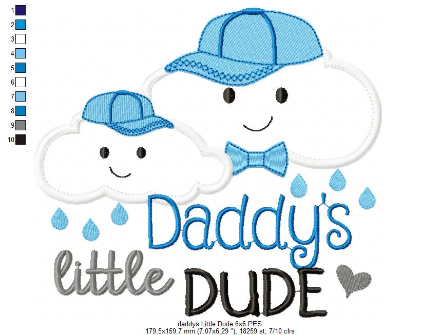 Cloud Daddy's Little Dude - Applique